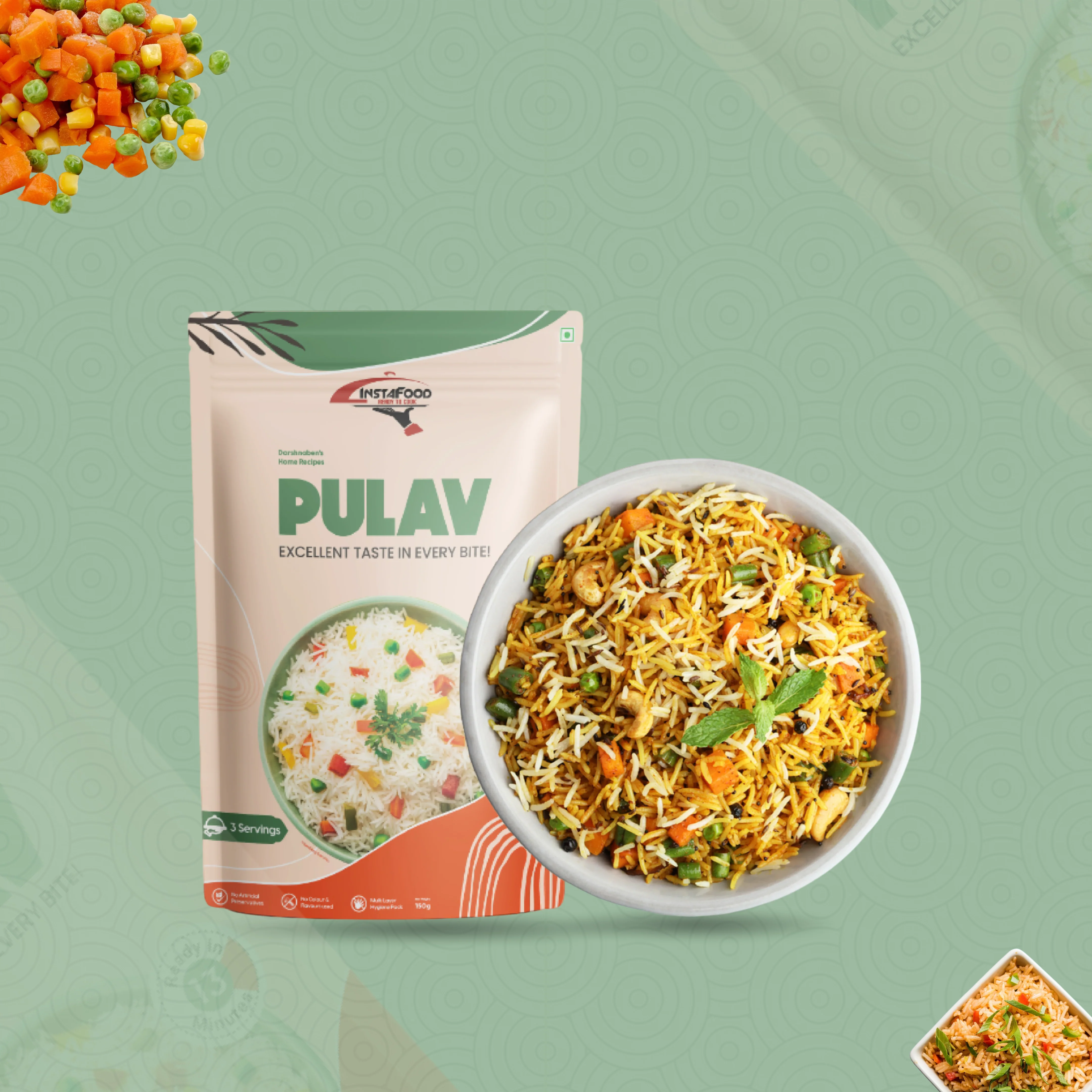 Sheta Instafood Pulav Sheta Instafood Pulav-Pack Size-150 g