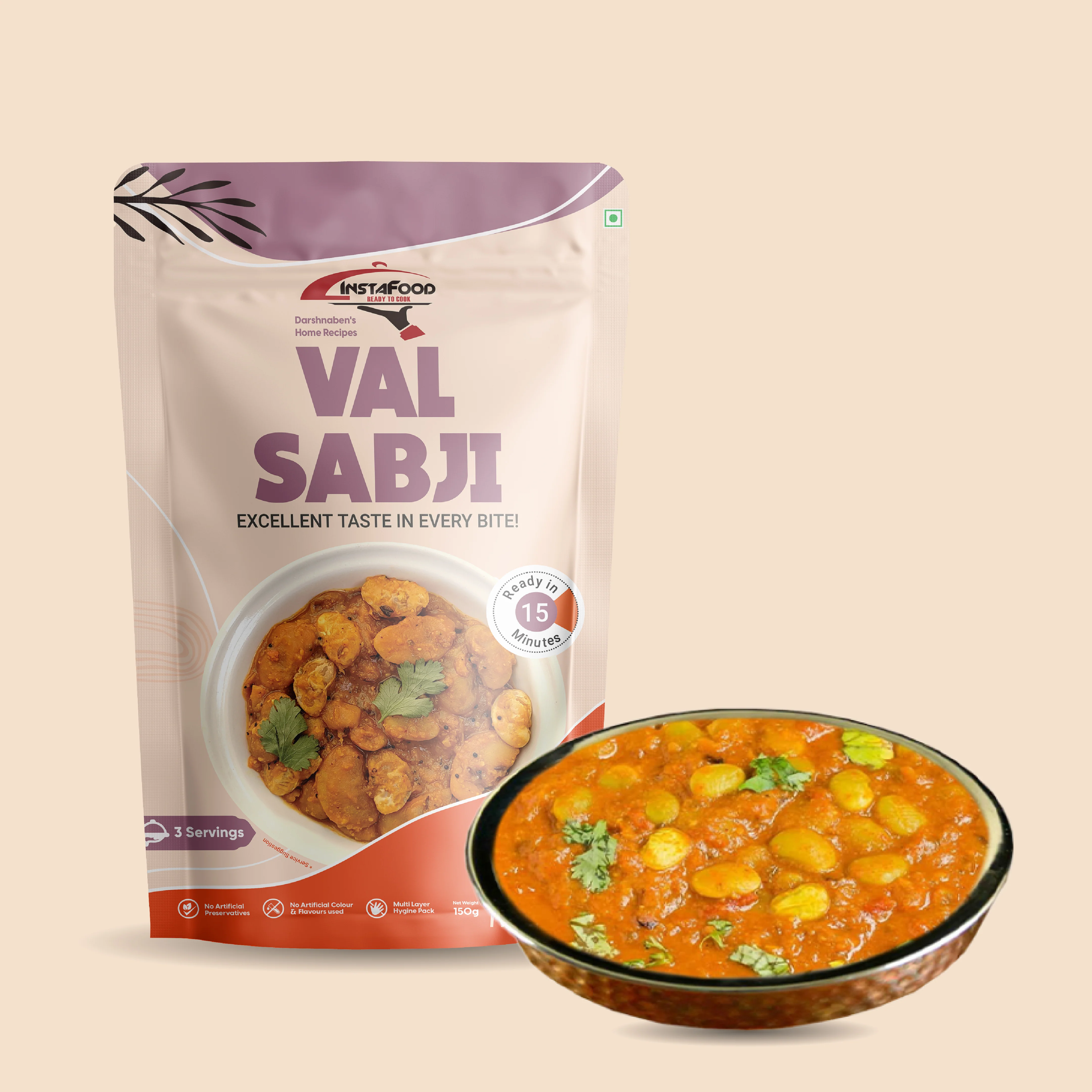 Sheta Instafood Val Sabji Sheta Instafood Val Sabji-Pack Size-150 g