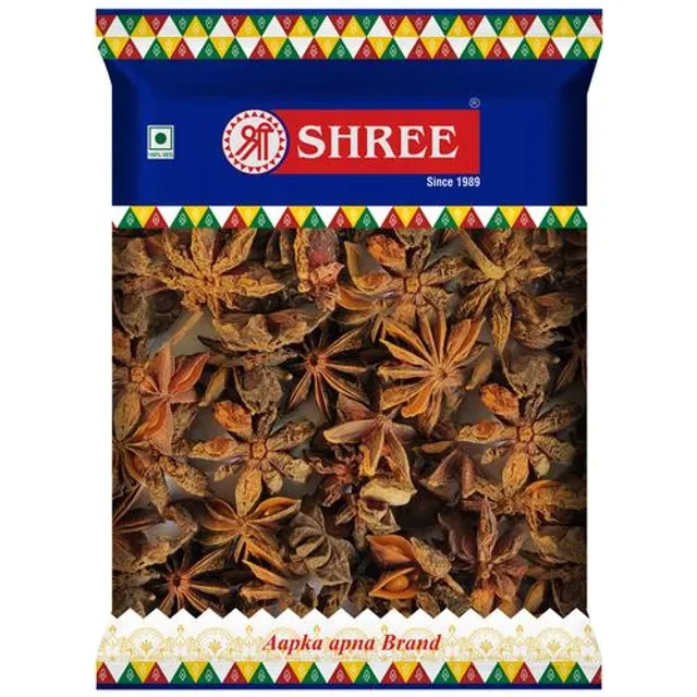 Shree Star Anise/Badiyan - 100% Natural & Pure Shree Star Anise/Badiyan - 100% Natural & Pure--20 g