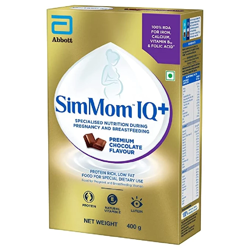 SimMom Plus Maternal Nutrition With Dha Health Drink Chocolate