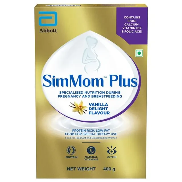 SimMom Plus Maternal Nutrition With Dha Health Drink Vanilla