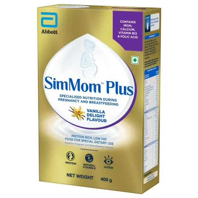 SimMom Plus Maternal Nutrition with DHA Health Drink - Vanilla - Image 4