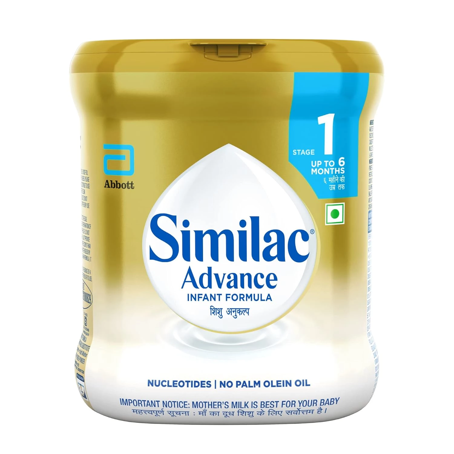 Similac Advance Stage 1 Infant Formula-Tin Similac Advance Stage 1 Infant Formula-Tin-Pack Size-400 g