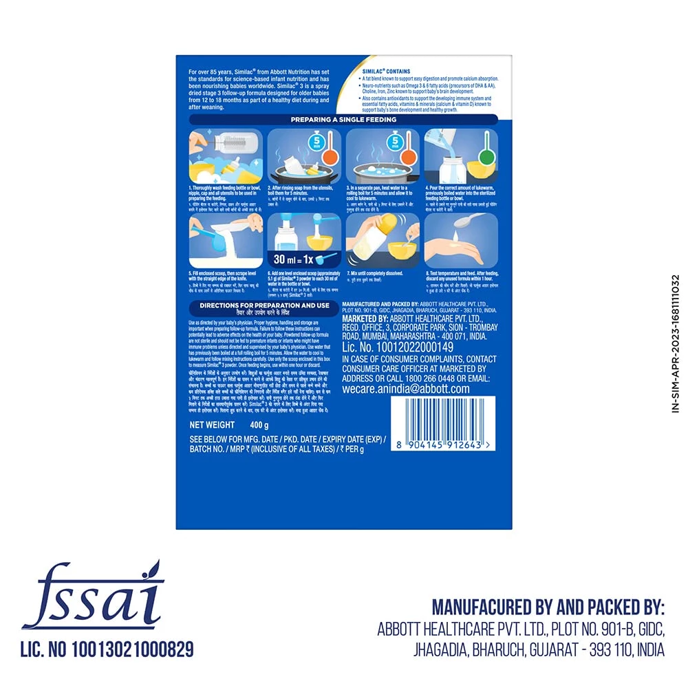 Similac Infant Stage 3 Follow-Up Formula Powder - Image 2