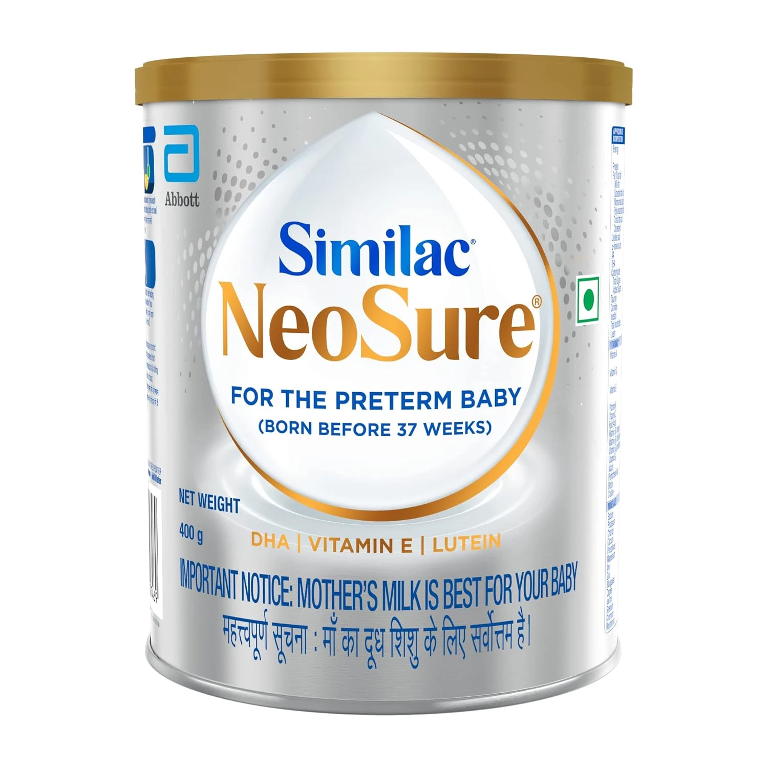 Similac Neosure Preterm Infant Formula Powder Similac Neosure Preterm Infant Formula Powder-Pack Size-400 g