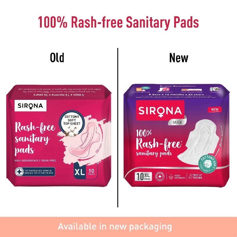 Sirona Max 100% Rash Free & Toxic-Free Sanitary Pads - Image 2