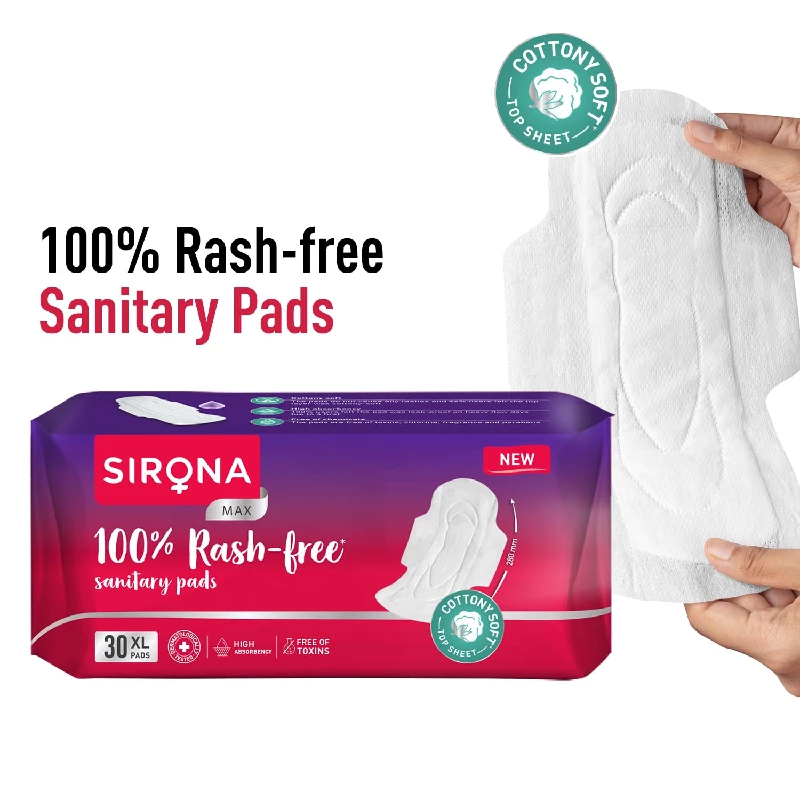 Sirona Max 100% Rash Free & Toxic-Free Sanitary Pads - Image 4