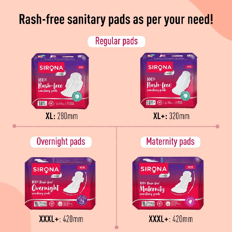 Sirona Max 100% Rash Free & Toxic-Free Sanitary Pads - Image 7