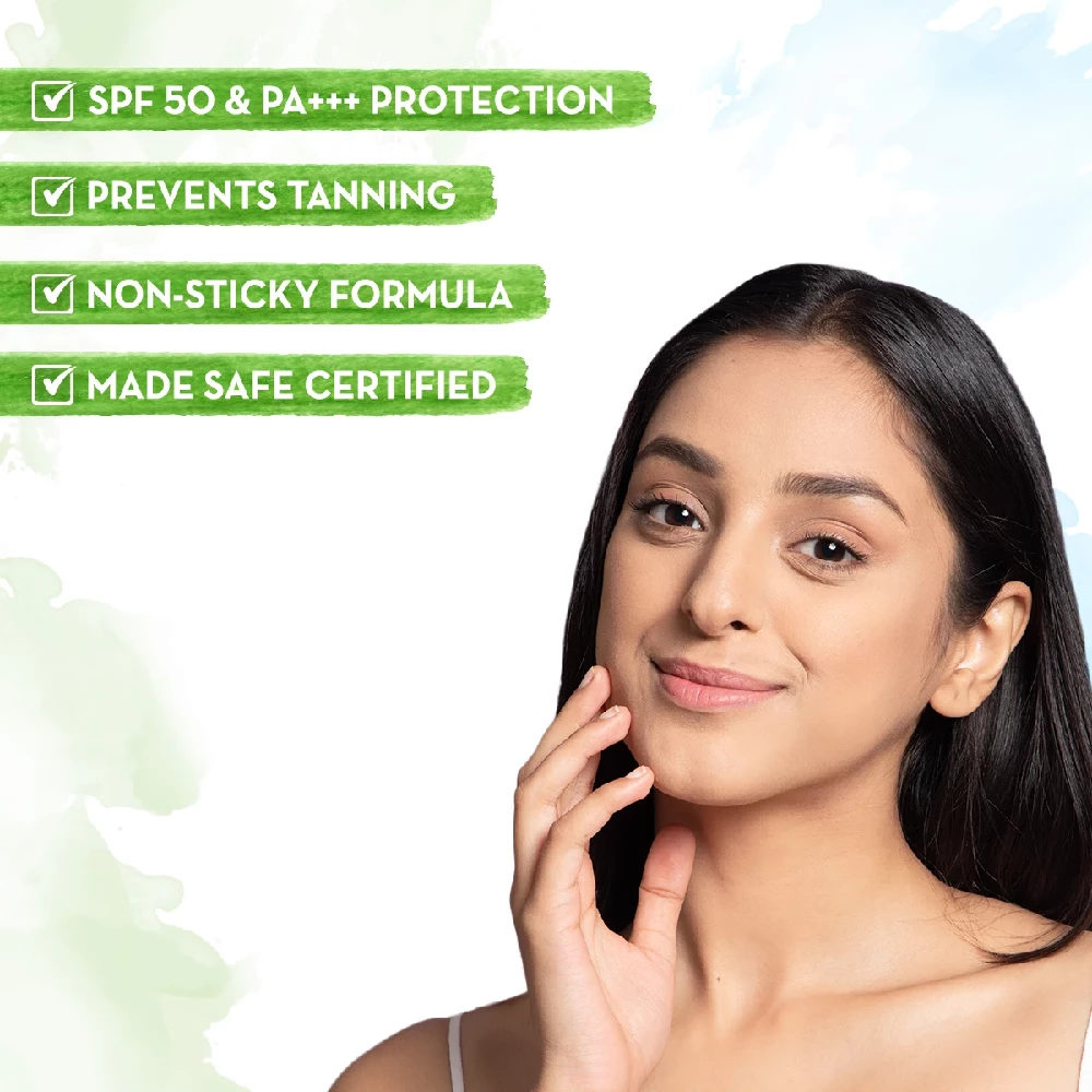 Skin Illuminate Sunscreen Gel SPF 50 with Vitamin C & Turmeric for UVA & B Protection - Image 2