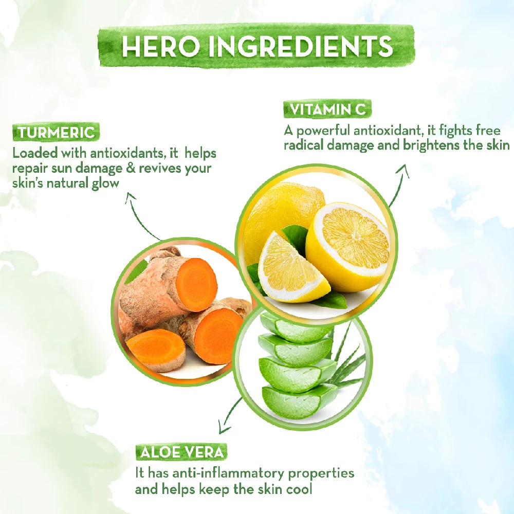 Skin Illuminate Sunscreen Gel SPF 50 with Vitamin C & Turmeric for UVA & B Protection - Image 3