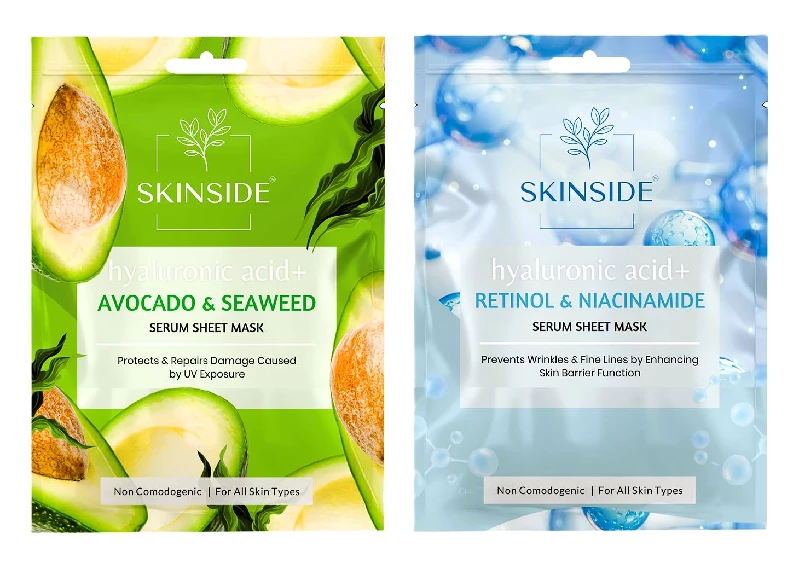 Skinside Serum Sheet Mask Avocado & Sea Weed & Retinol & Niacinamide