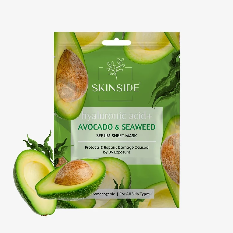 Skinside Serum Sheet Mask Avocado & Sea Weed & Retinol & Niacinamide - Image 2