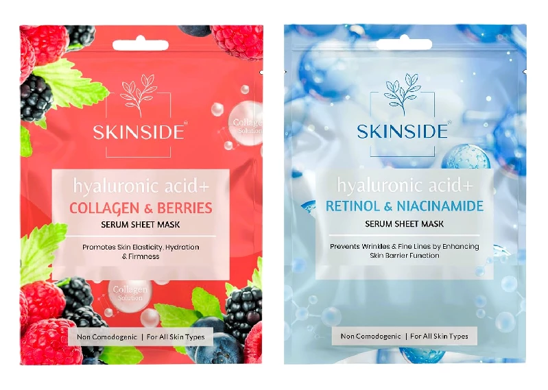 Skinside Serum Sheet Mask Collagen & Berries & Retinol & Niacinamide