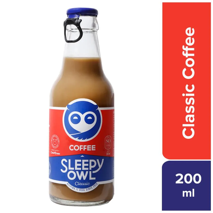 Sleepy Owl Classic Iced Coffee Made With Cold Brew