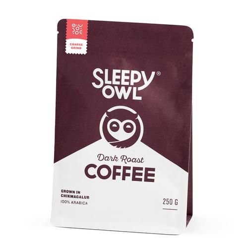 Sleepy Owl Coffee Dark Roast - Coarse Grind Sleepy Owl Coffee Dark Roast - Coarse Grind--250 g