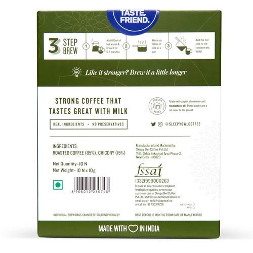 Sleepy Owl Filter Coffee Bags - Arabica Beans Blend - Image 2