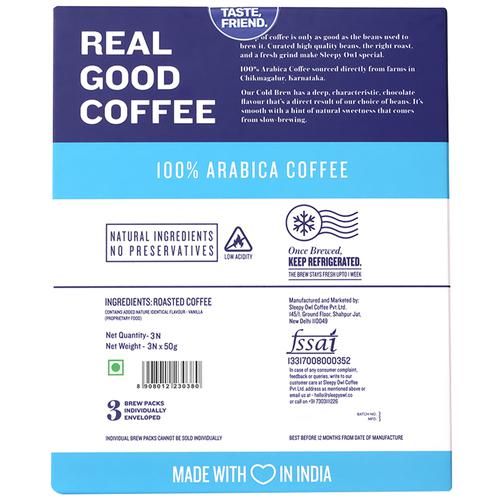 Sleepy Owl French Vanilla Cold Brew Packs - Image 3