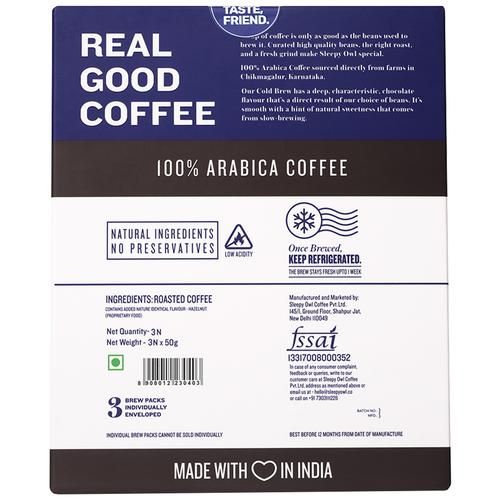 Sleepy Owl Hazelnut Cold Brew Packs - Image 3