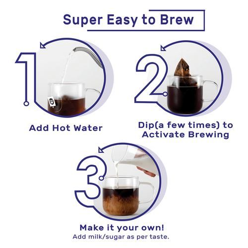 Sleepy Owl Hazelnut Hot Brew Bags - High Quality Arabica Beans Blend - Image 6