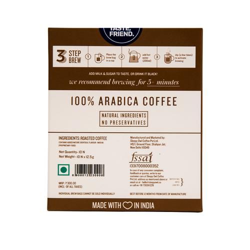Sleepy Owl Hot Brew Mocha Bags - High Quality Arabica Beans Blend - Image 3