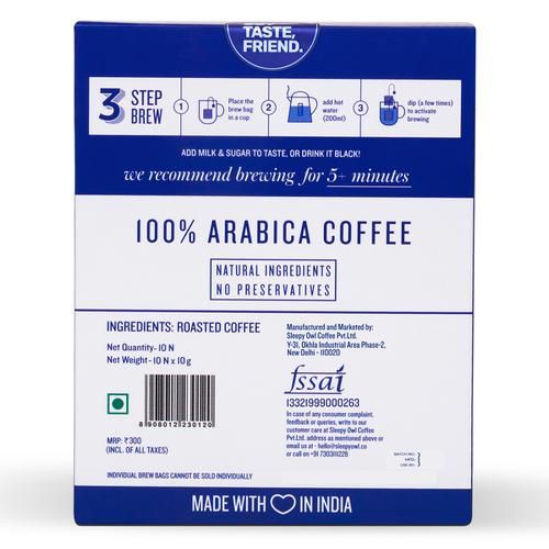 Sleepy Owl Original Hot Brew Coffee - 100% Arabica - Image 2