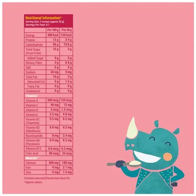 Slurrp Farm Cereal - Ragi, Rice & Strawberry With Milk - Image 4
