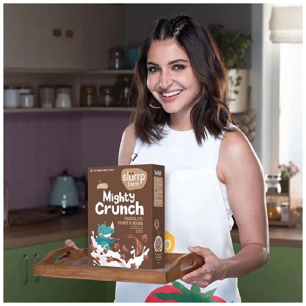 Slurrp Farm Choco Crunch Breakfast Cereal - Ragi Stars & Moons, Healthy Millet, No Maida/Sugar - Image 8