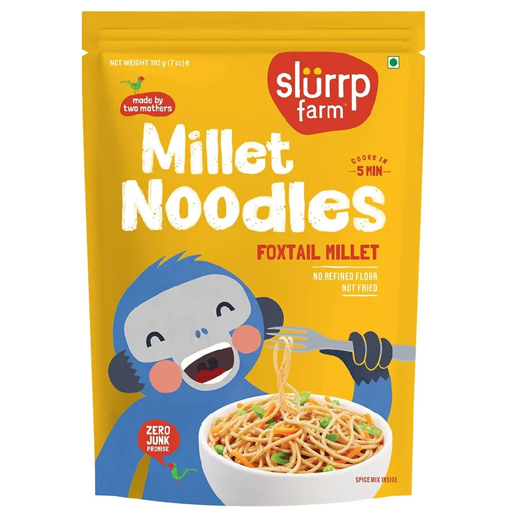 Slurrp Farm Foxtail Millet Noodles Slurrp Farm Foxtail Millet Noodles-Pack Size-192 g