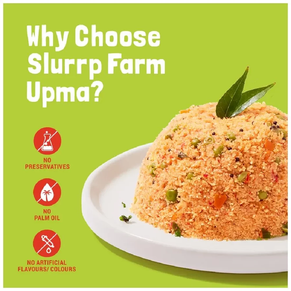 Slurrp Farm Instant Millet Upma - Tomato Masala, Protein & Fiber Rich - Image 8