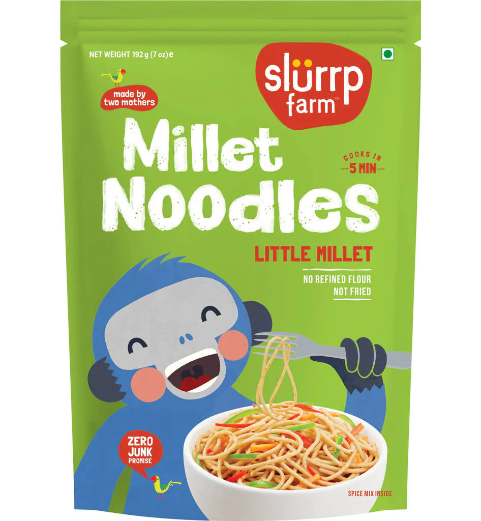 Slurrp Farm Little Millet Noodles Slurrp Farm Little Millet Noodles-Pack Size-192 g