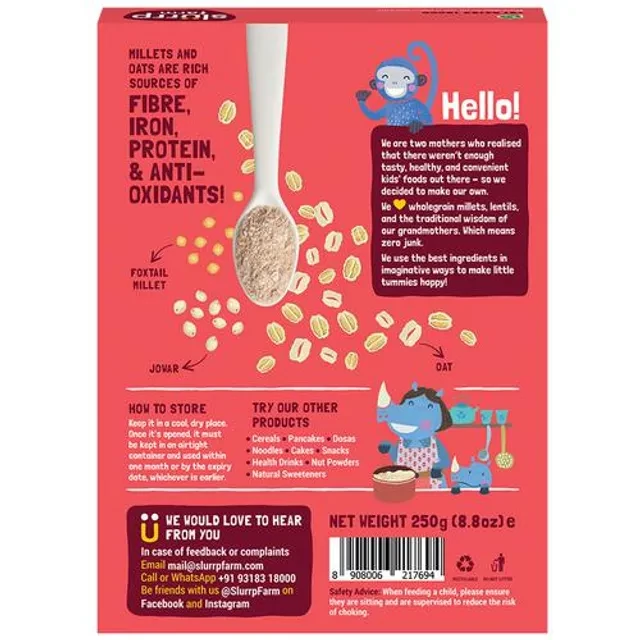 Slurrp Farm Millet & Oats Cereal, No Sugar, No Preservatives, No Artificial Flavours - Image 2
