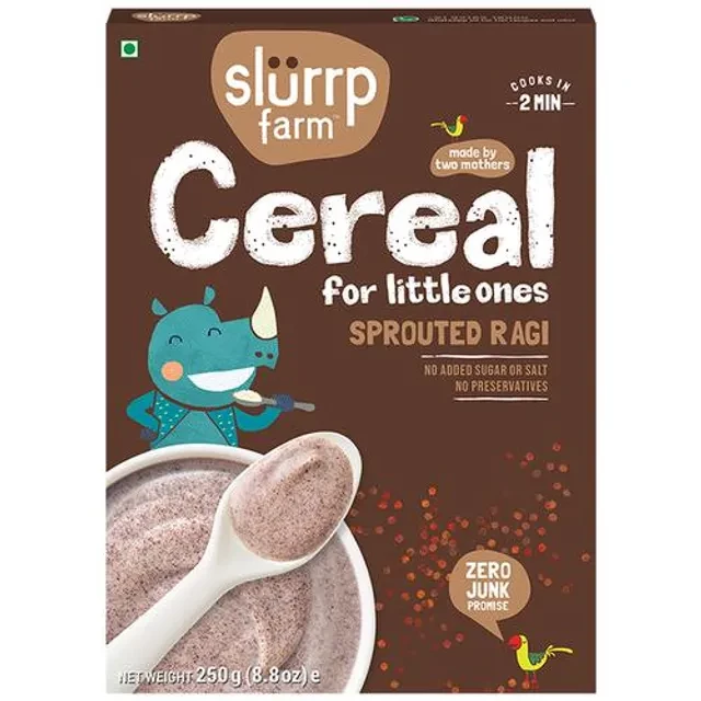 Slurrp Farm Organic Sprouted Ragi Powder/Nachni Peeth Slurrp Farm Organic Sprouted Ragi Powder/Nachni Peeth-Pack Size-250 g
