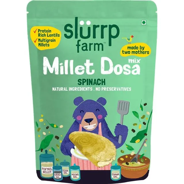 Slurrp Farm Spinach Millet Dosa Mix Slurrp Farm Spinach Millet Dosa Mix-Pack Size-150 g