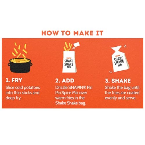Snapin Piri Piri Spice Mix - With Shake Shake Bags - Image 5
