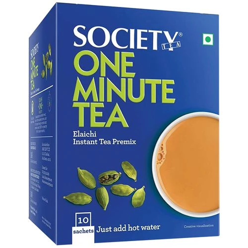 Society One Minute Instant Tea Premix - Elaichi Society One Minute Instant Tea Premix - Elaichi--140 g Sachets