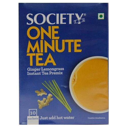 Society One Minute Instant Tea Premix - Ginger & Lemongrass Society One Minute Instant Tea Premix - Ginger & Lemongrass--140 g (14 Sachet x 10 g each)