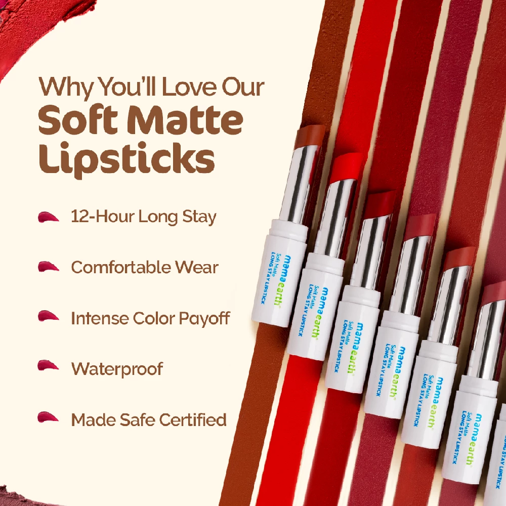 Soft Matte Long Stay Lipstick - Berry Nude - Image 5