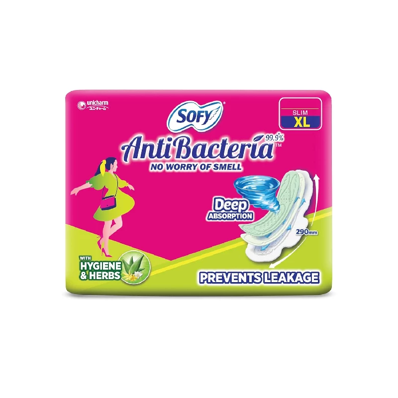 Sofy Anti Bacteria Extra Long Sanitary Pads - Slim Sofy Anti Bacteria Extra Long Sanitary Pads - Slim-Pack Size-48 Pads