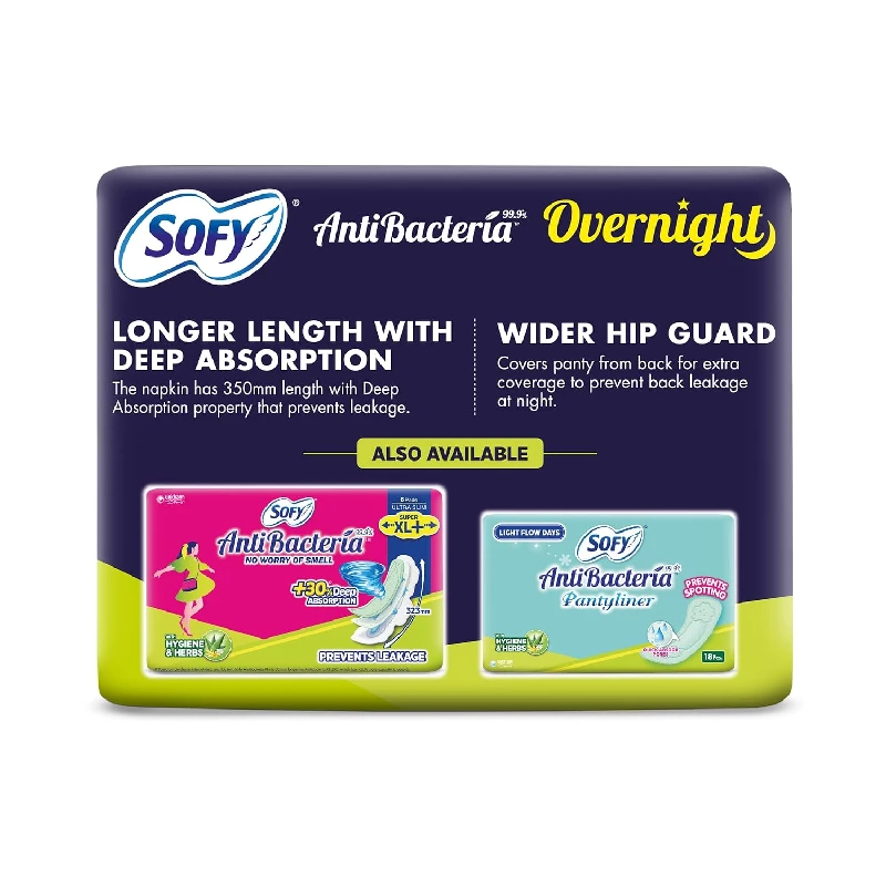 Sofy Anti Bacteria Overnight Extra Long Sanitary Pads - Image 2