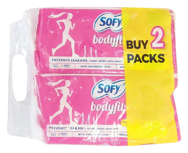 Sofy Regular Body Fit Sanitary Pads Combo Pack Sofy Regular Body Fit Sanitary Pads Combo Pack-Pack Size-16 Pads Each (Pack of 2)