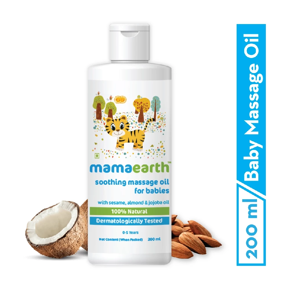 Soothing Massage Oil for Babies with Sesame, Almond and Jojoba Oil - Image 2