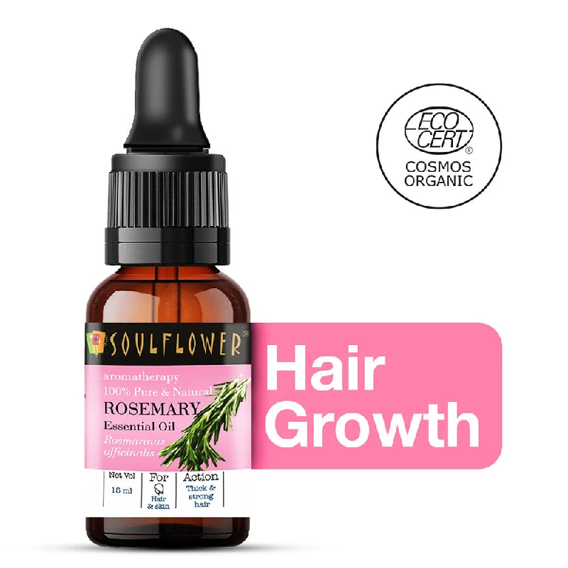 Soulflower Organic Rosemary Hair Growth Essential Oil Soulflower Organic Rosemary Hair Growth Essential Oil-Pack Size-15 ml