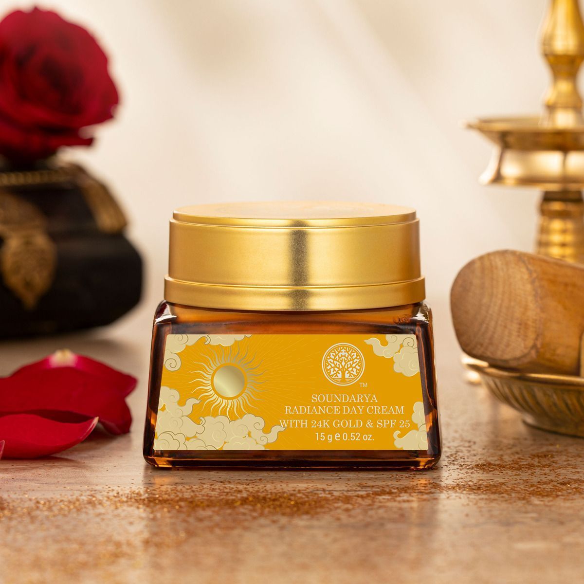Forest Essentials Soundarya Radiance Cream With 24K Gold & SPF 25 - Image 1