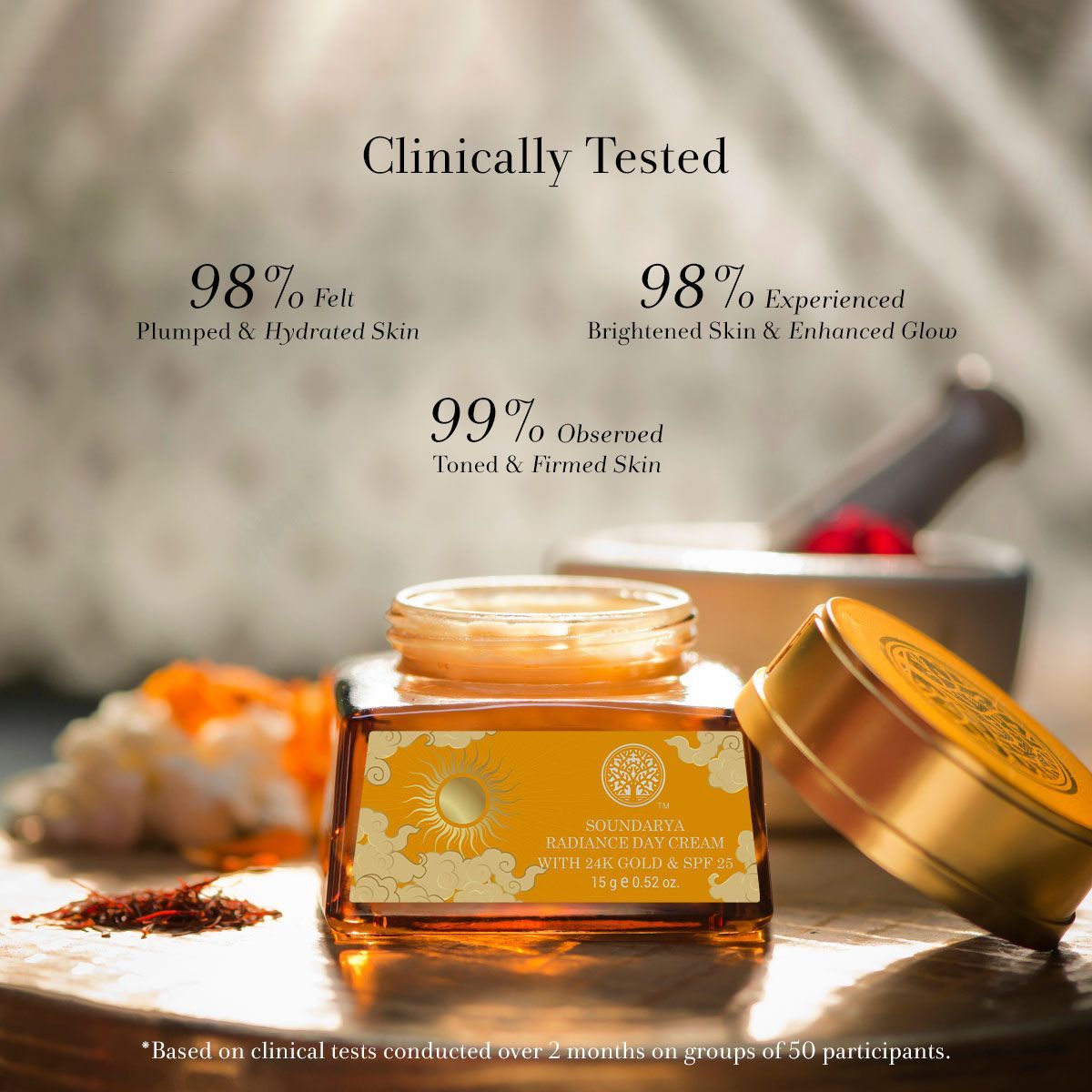 Forest Essentials Soundarya Radiance Cream With 24K Gold & SPF 25 - Image 3