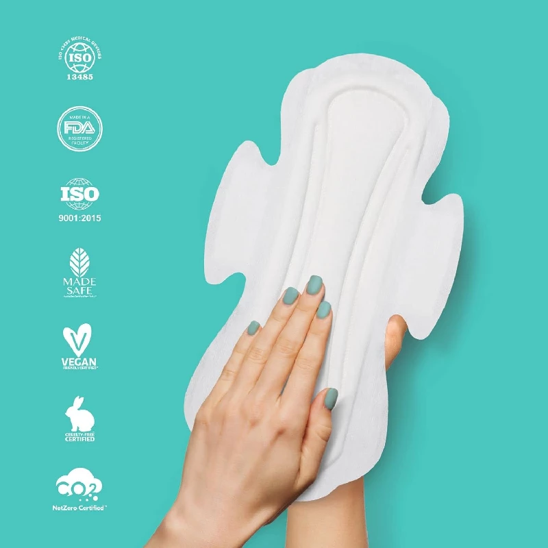 Sparkle Biodegradable & Compostable Bamboo Sanitary Pads 1 Regular, 2 Large & 1 Overnight - Image 5