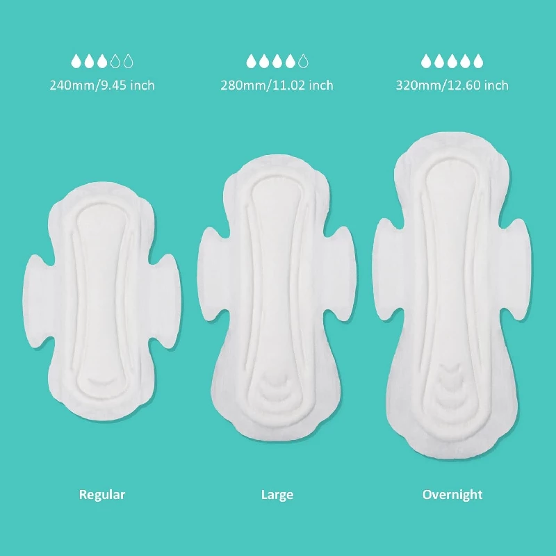 Sparkle Biodegradable & Compostable Bamboo Sanitary Pads 1 Regular, 2 Large & 1 Overnight - Image 7