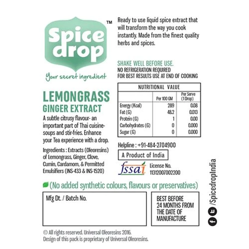 Spice Drop Lemongrass Ginger Extract - Image 2