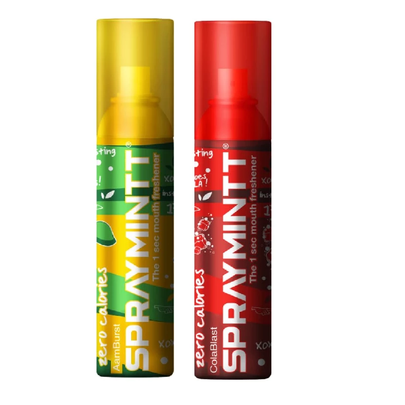 Spraymintt Mouth Freshener Aamburst flavour & Colablast flavour 15 g Spraymintt Mouth Freshener Aamburst flavour & Colablast flavour 15 g-Pack Size-Combo of 2