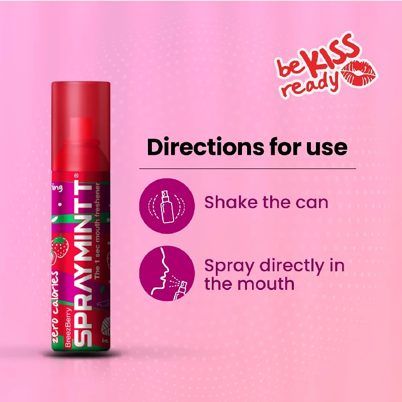 Spraymintt Mouth Freshener Breezberry flavour & Saunfshiver flavour 15 g - Image 3