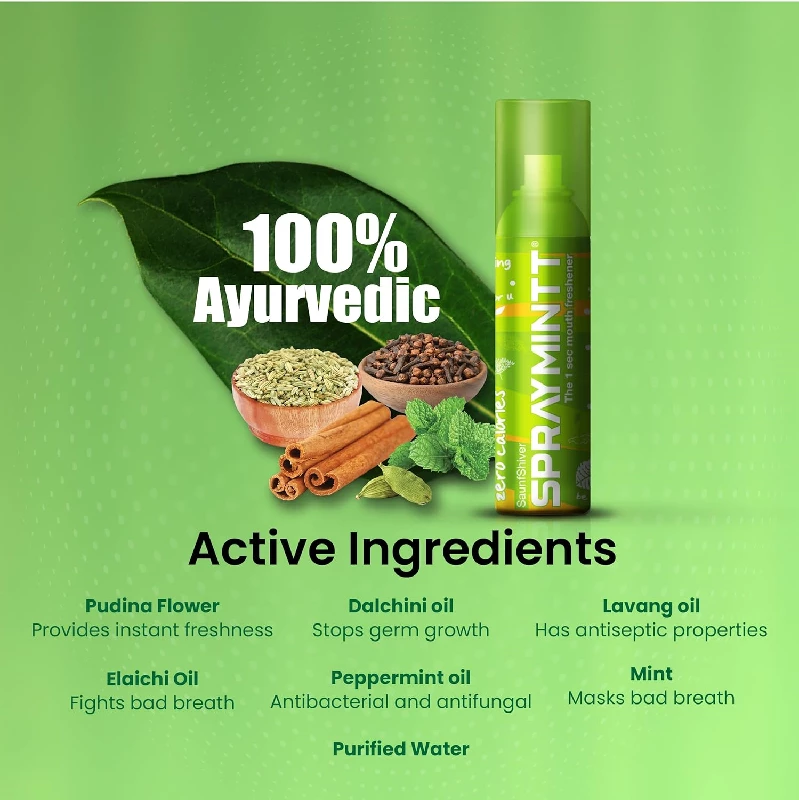 Spraymintt Mouth Freshener Breezberry flavour & Saunfshiver flavour 15 g - Image 4